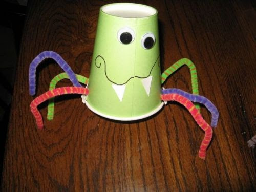 Toddler Craft Activity
 Preschool Crafts for Kids Halloween Paper Cup Spider Craft