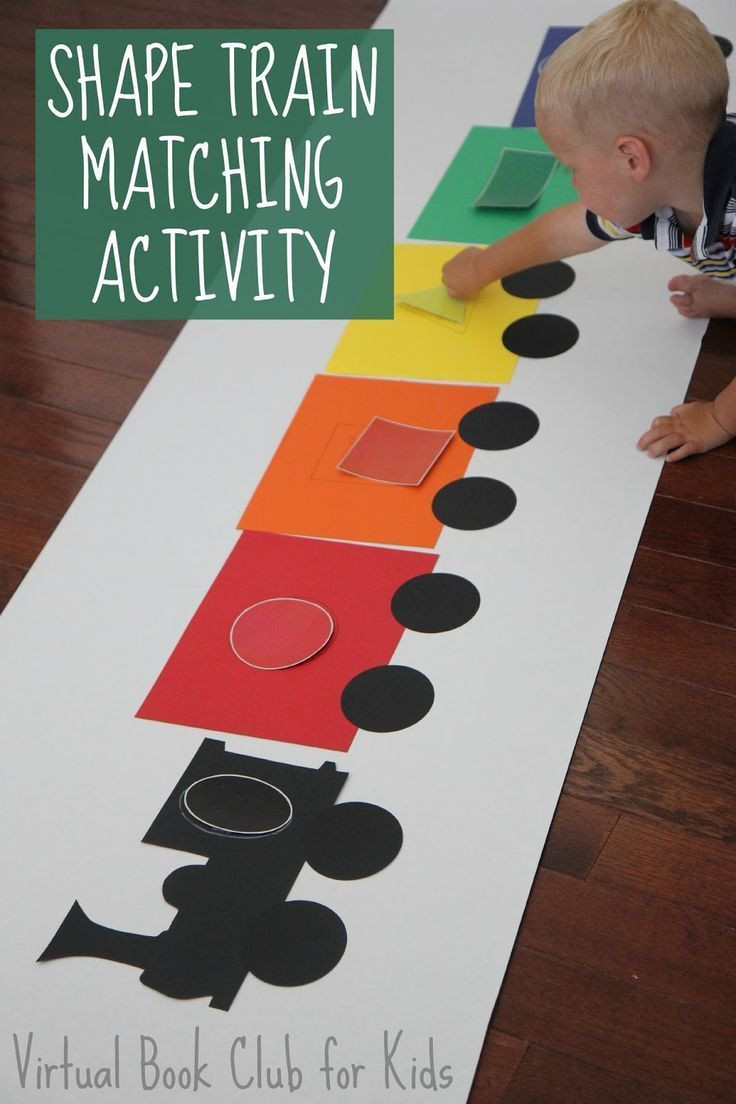 Toddler Craft Activity
 Shape Train Matching Activity