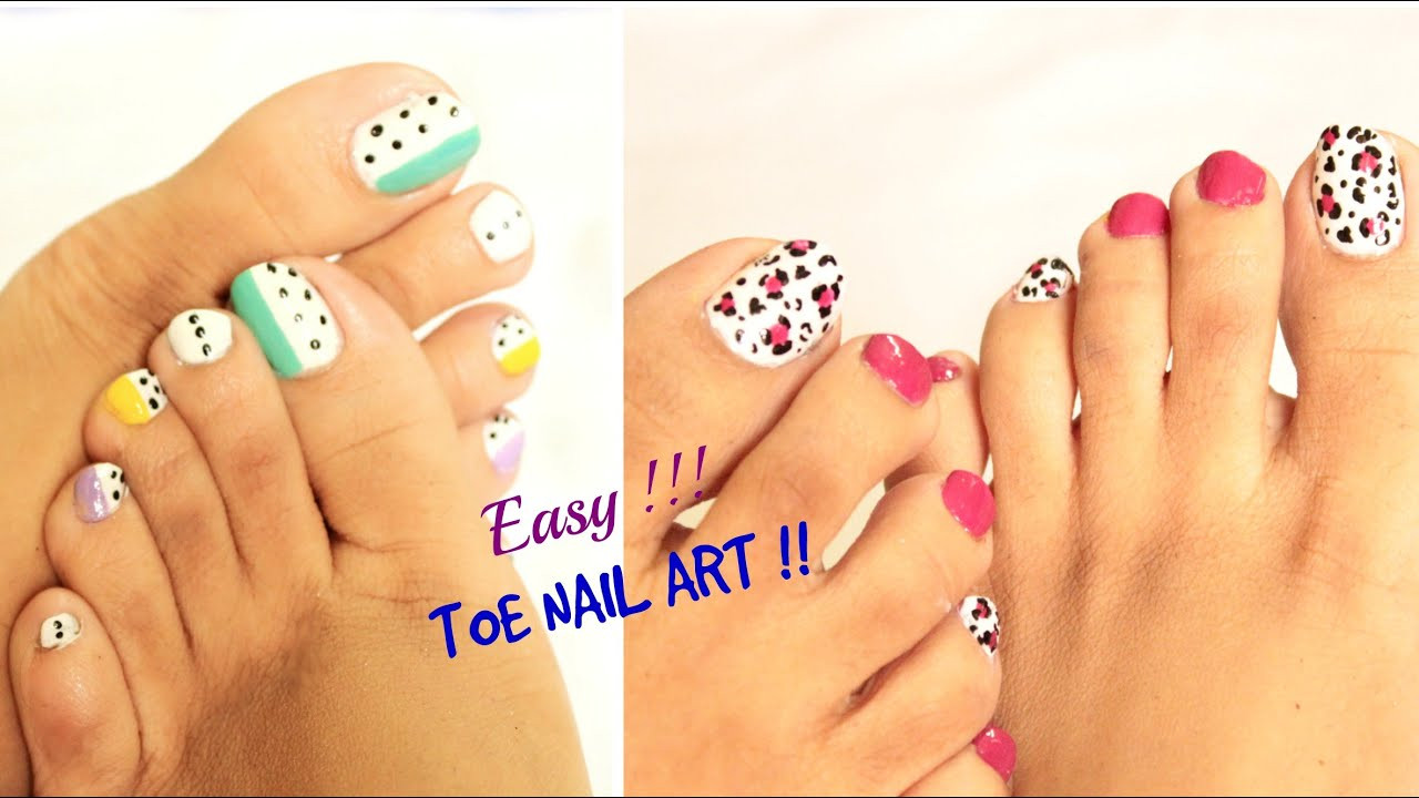 Toe Nail Art Easy
 2 Easy and quick Toe Nail Art designs tutorial