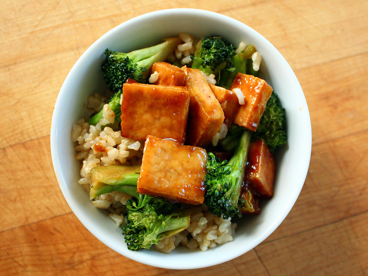 Tofu Broccoli Stir Fry
 Broccoli Tofu Stir Fry With Brown Rice Recipe — Dishmaps