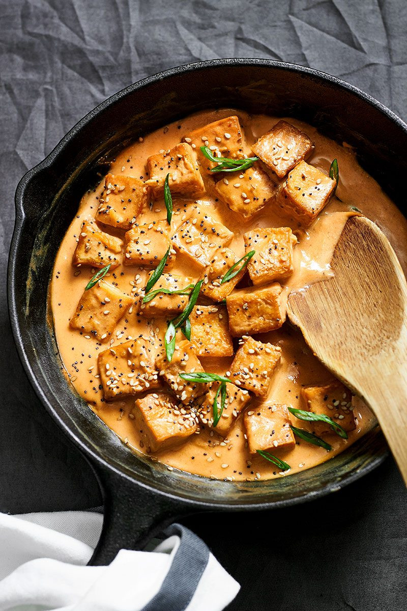 Tofu Snacks Recipe
 Tofu Stir Fry Recipe with Tahini Sauce — Eatwell101