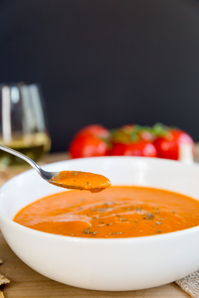 Tomato Bisque Soup Recipe
 Tuscan Tomato Bisque in the Vitamix Recipe