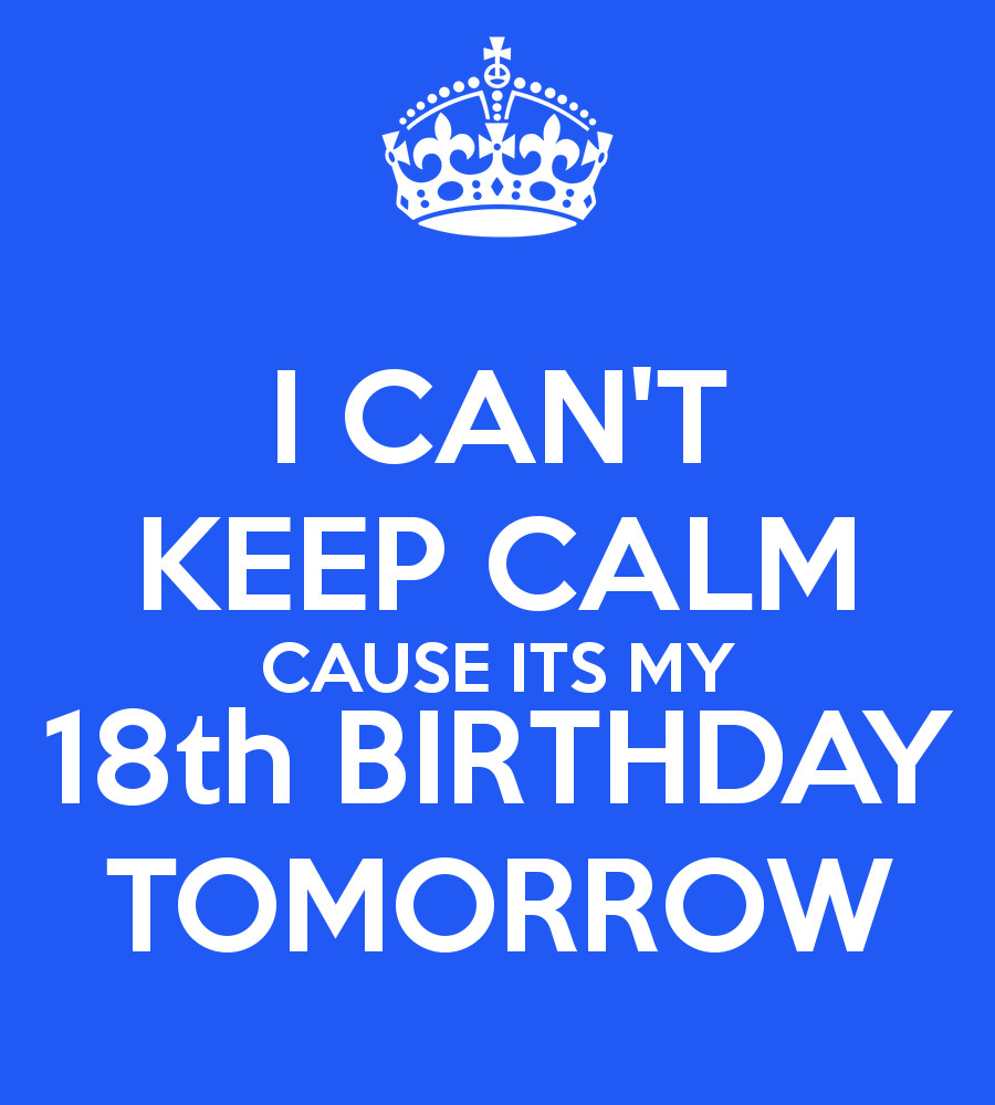 Tomorrow is birthday