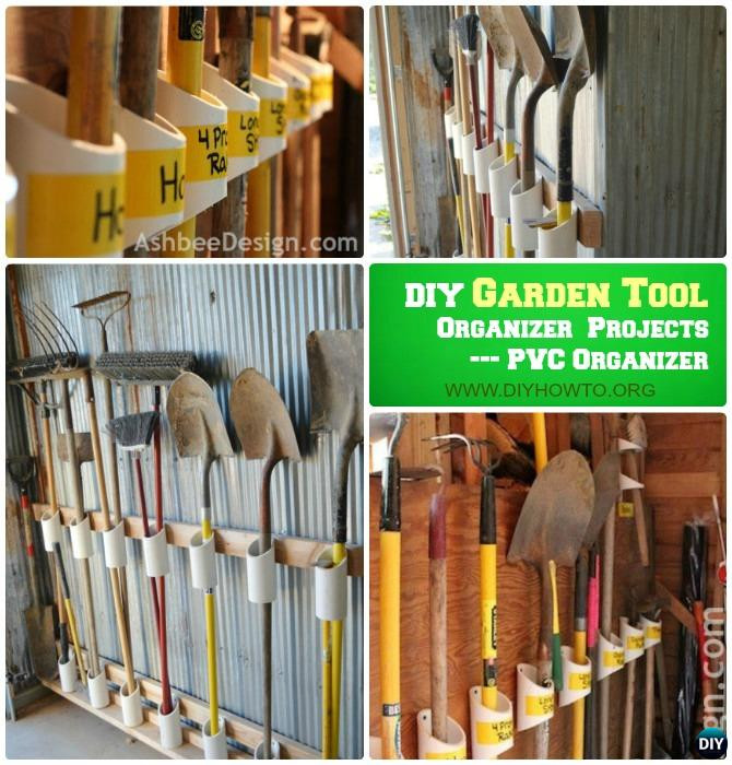 Tool Organizer DIY
 Garden Tool Organizer Storage DIY Ideas Projects Instructions