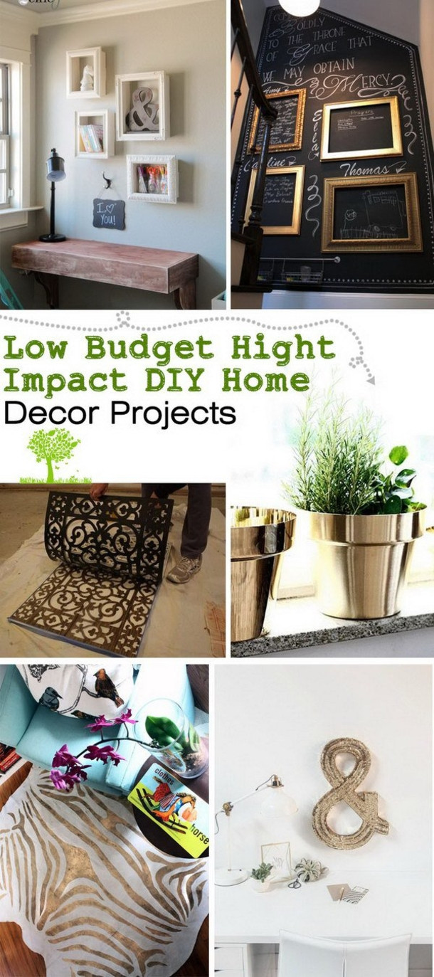 Top DIY Home Decor Blogs
 20 Cheap But Amazing DIY Home Decor Projects
