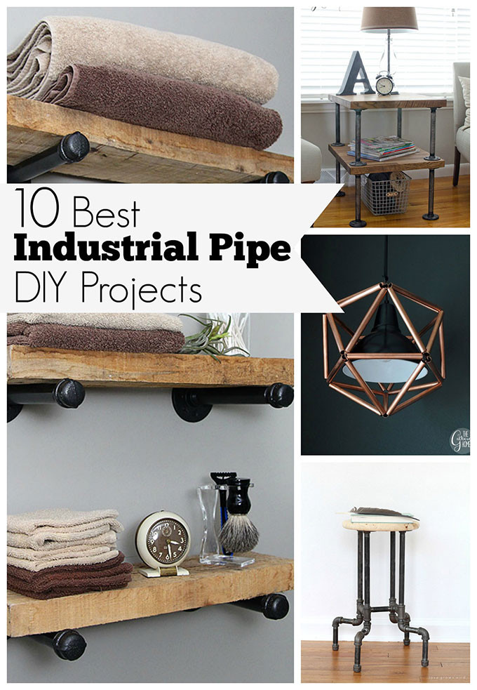 Top DIY Home Decor Blogs
 DIY Industrial Pipe Shelves House of Hawthornes