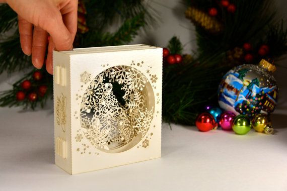 Top Holiday Gift Ideas 2020
 Paper kirigami Decor Art Christmas Cards Colibri Gift