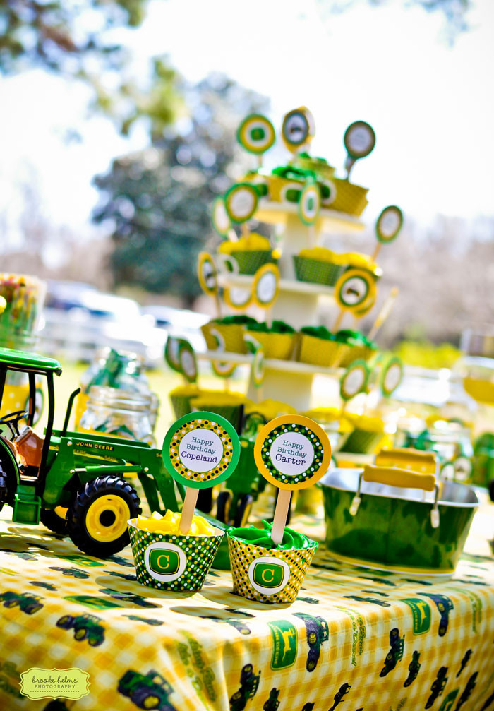 Tractor Birthday Party
 Kara s Party Ideas John Deere Tractor Birthday Party
