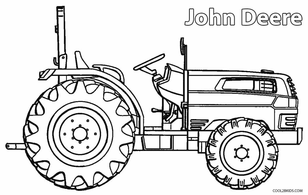 Tractor Coloring Pages For Kids
 Printable John Deere Coloring Pages For Kids