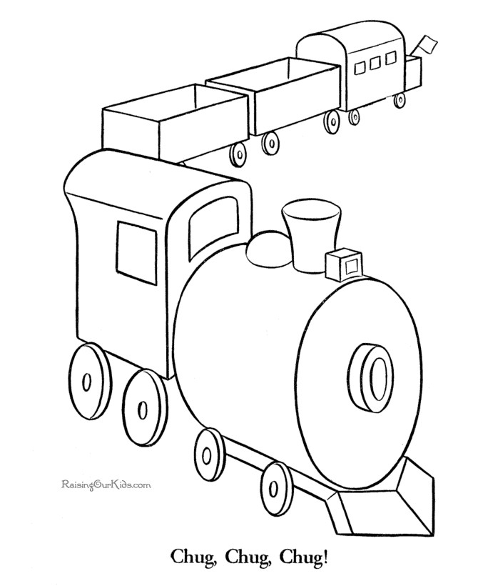 Train Coloring Pages For Boys
 Train picture to color