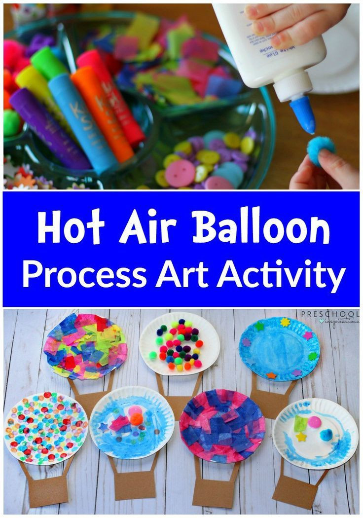 Transportation Crafts For Kids
 Hot Air Balloon Process Art Activity