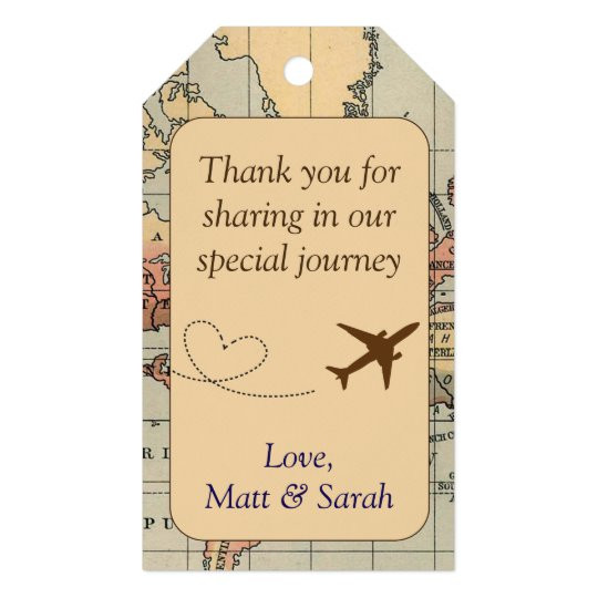 Travel Themed Wedding Favors
 Travel Themed Party Favor Tag Vintage Wedding Gift Tags