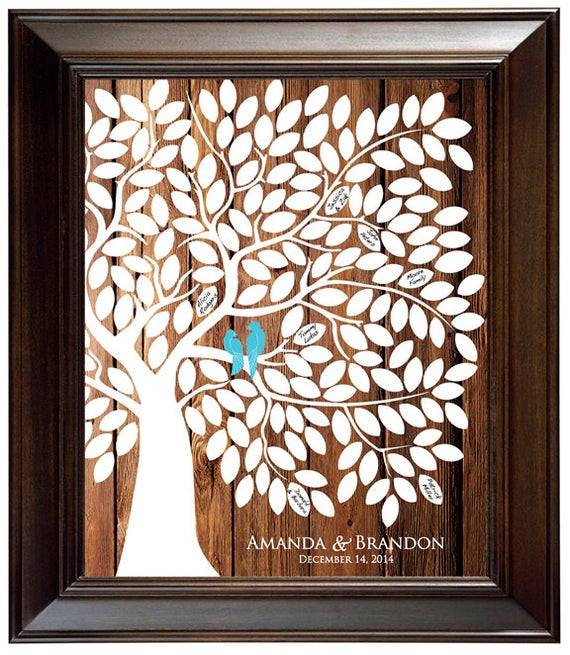 Tree For Wedding Guest Book
 Guest Book Alternative Guest Book Tree Wood Wedding Tree