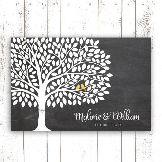 Tree Guest Book Wedding
 Guest Book Tree Wedding Guest Book by MooseberryPaperCo on