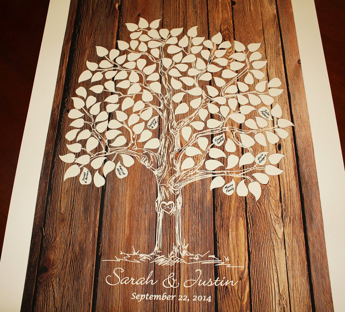 Tree Guest Book Wedding
 Guest Book Tree Wood Wedding Tree Guestbook Wedding Tree