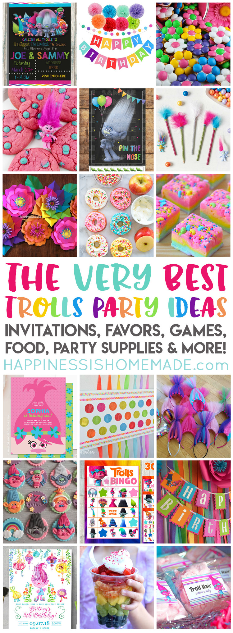 Trolls Party Favor Ideas
 The Best Trolls Birthday Party Ideas Happiness is Homemade