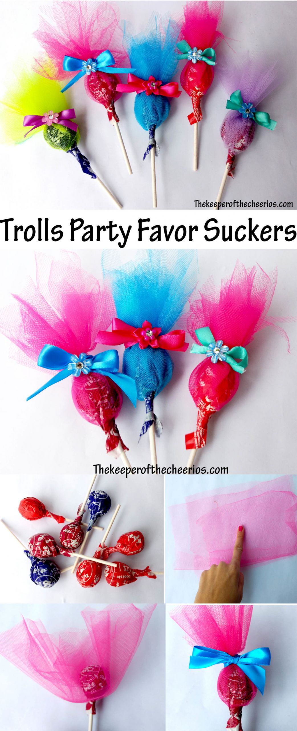Trolls Party Favor Ideas
 Trolls Party Favor Suckers