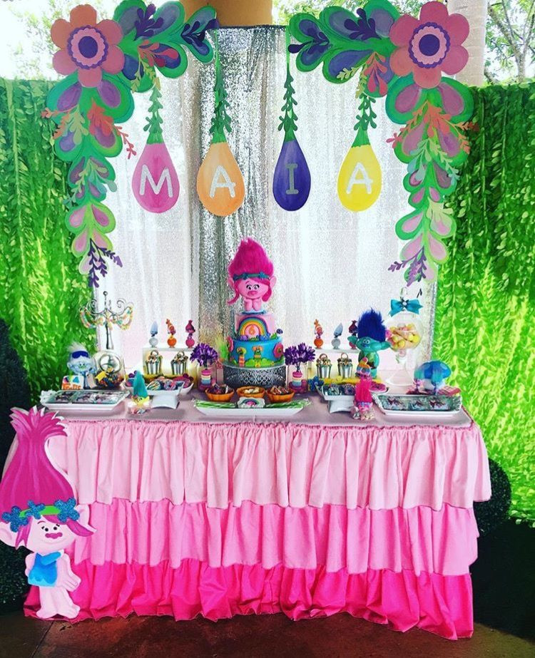 Trolls Pool Birthday Party Ideas
 Pin on Party
