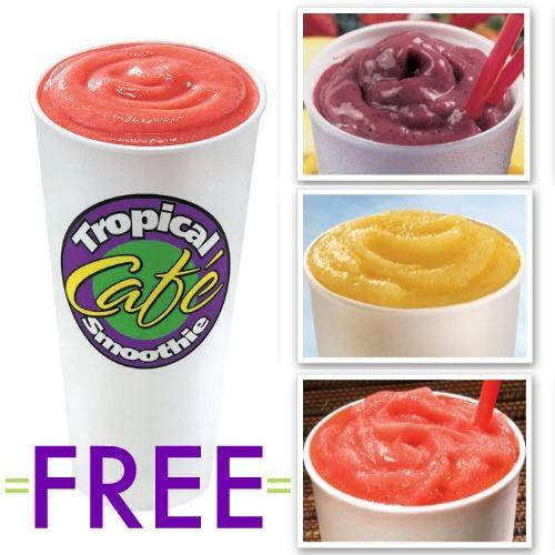 Tropical Smoothie Cafe Smoothies
 Free Smoothies at Tropical Smoothie Cafe on 6 19