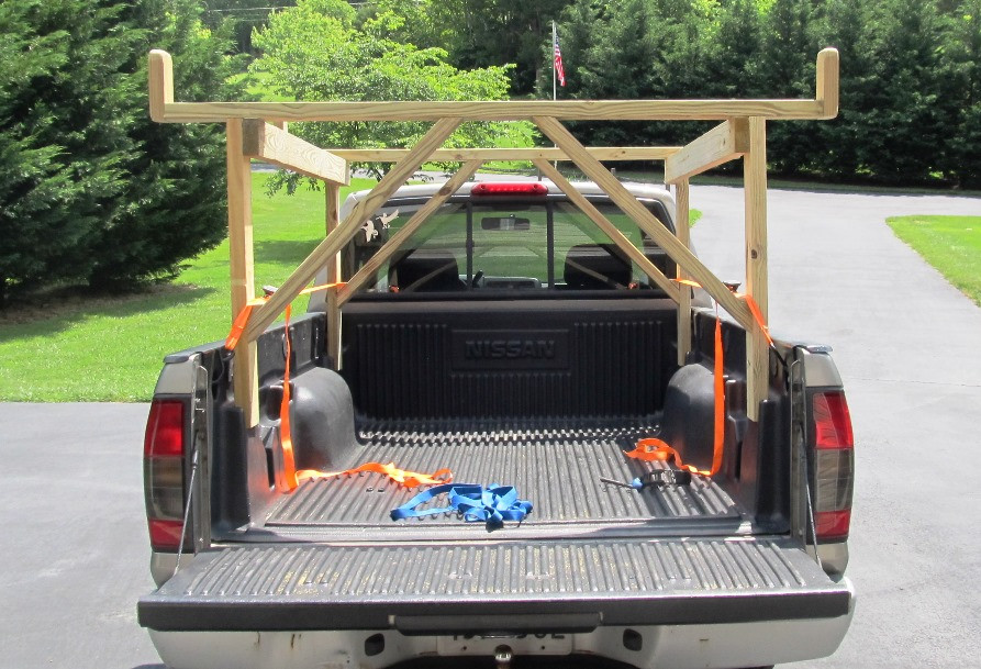 Diy wood kayak rack for truck