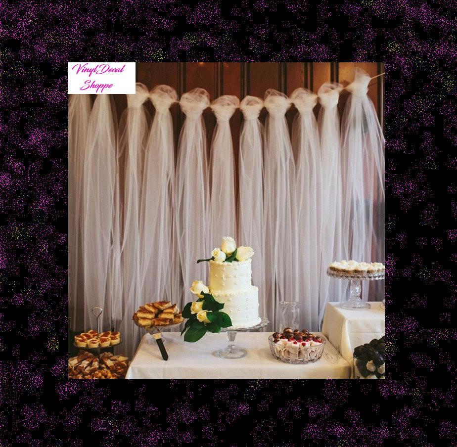 Tulle Wedding Decorations
 Tulle Backdrop