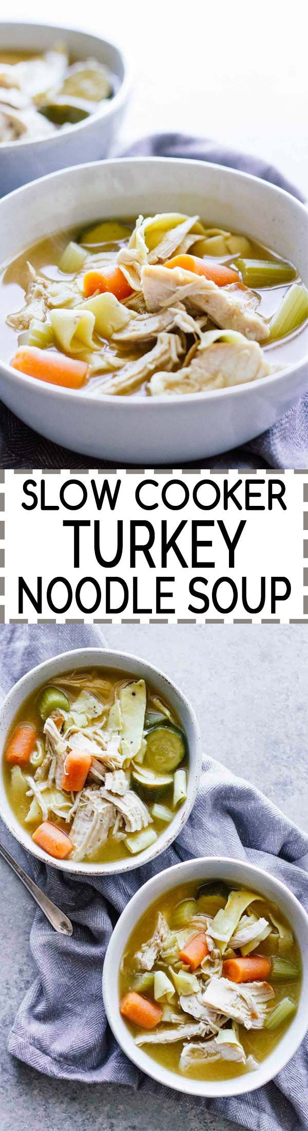 Turkey Soup Recipe Slow Cooker
 Slow Cooker Turkey Noodle Soup Recipe