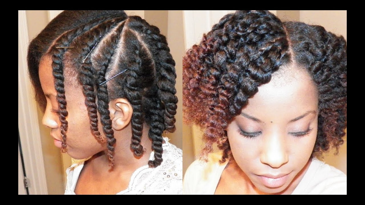 Twist Hairstyle For Natural Hair
 Flat Twist Out on Blown Out Natural Hair