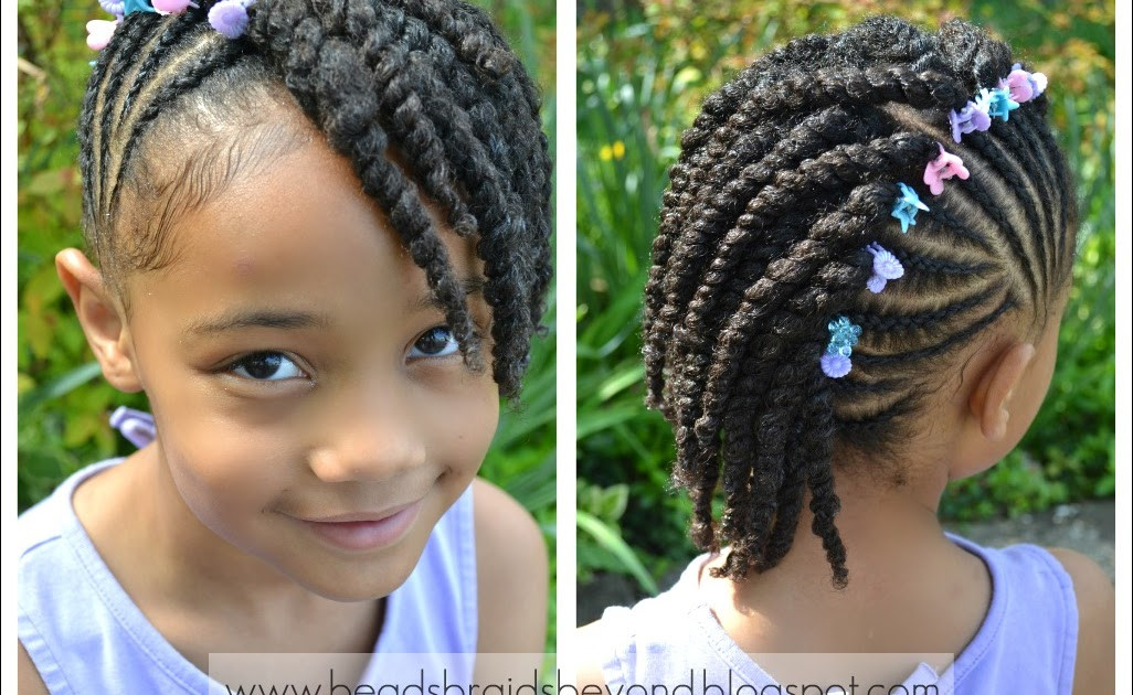 Twist Hairstyles For Girls
 Side Cornrows with Two Strand Twists