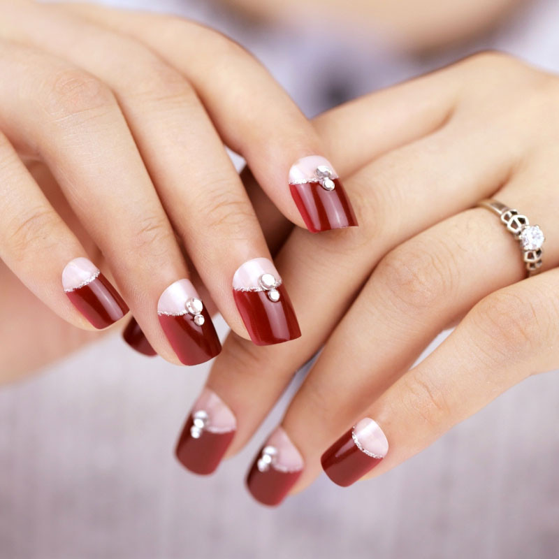 Two Colored Nail Designs
 20 two tone manicure — beautiful photos
