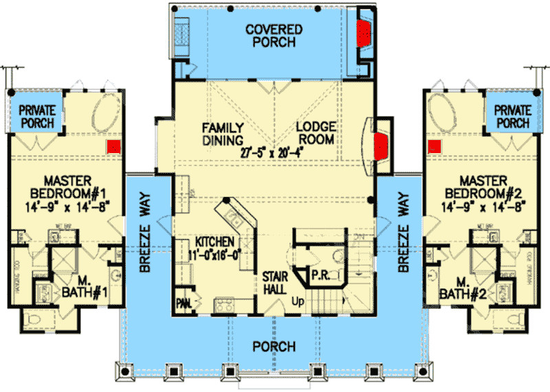 Two Master Bedroom Floor Plans
 Dual Master Bedrooms GE