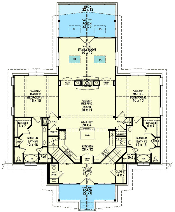 Two Master Bedroom Floor Plans
 Dual Master Suites SV