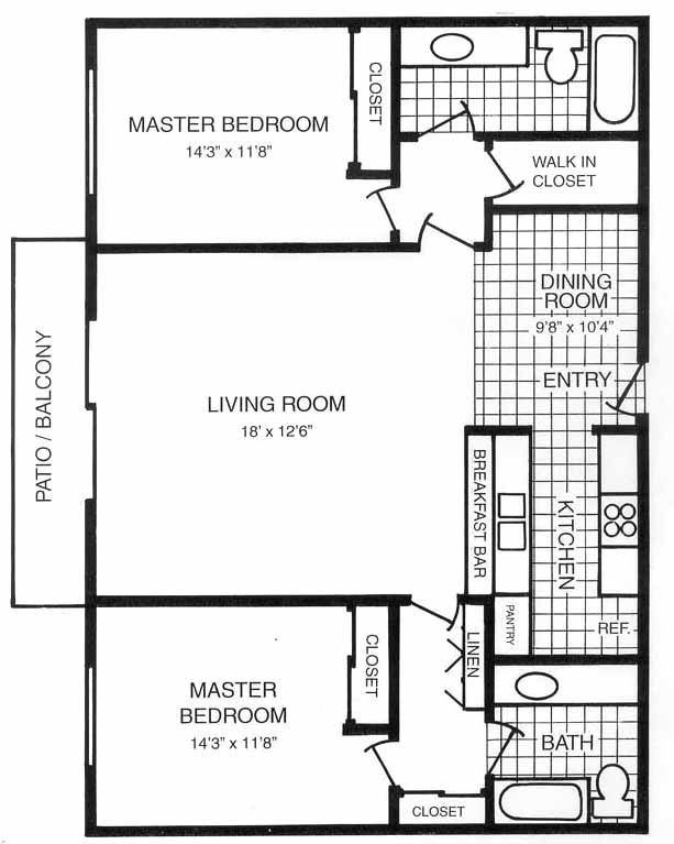 Two Master Bedroom Floor Plans
 Ranch Floor Plans With 2 Master Suites