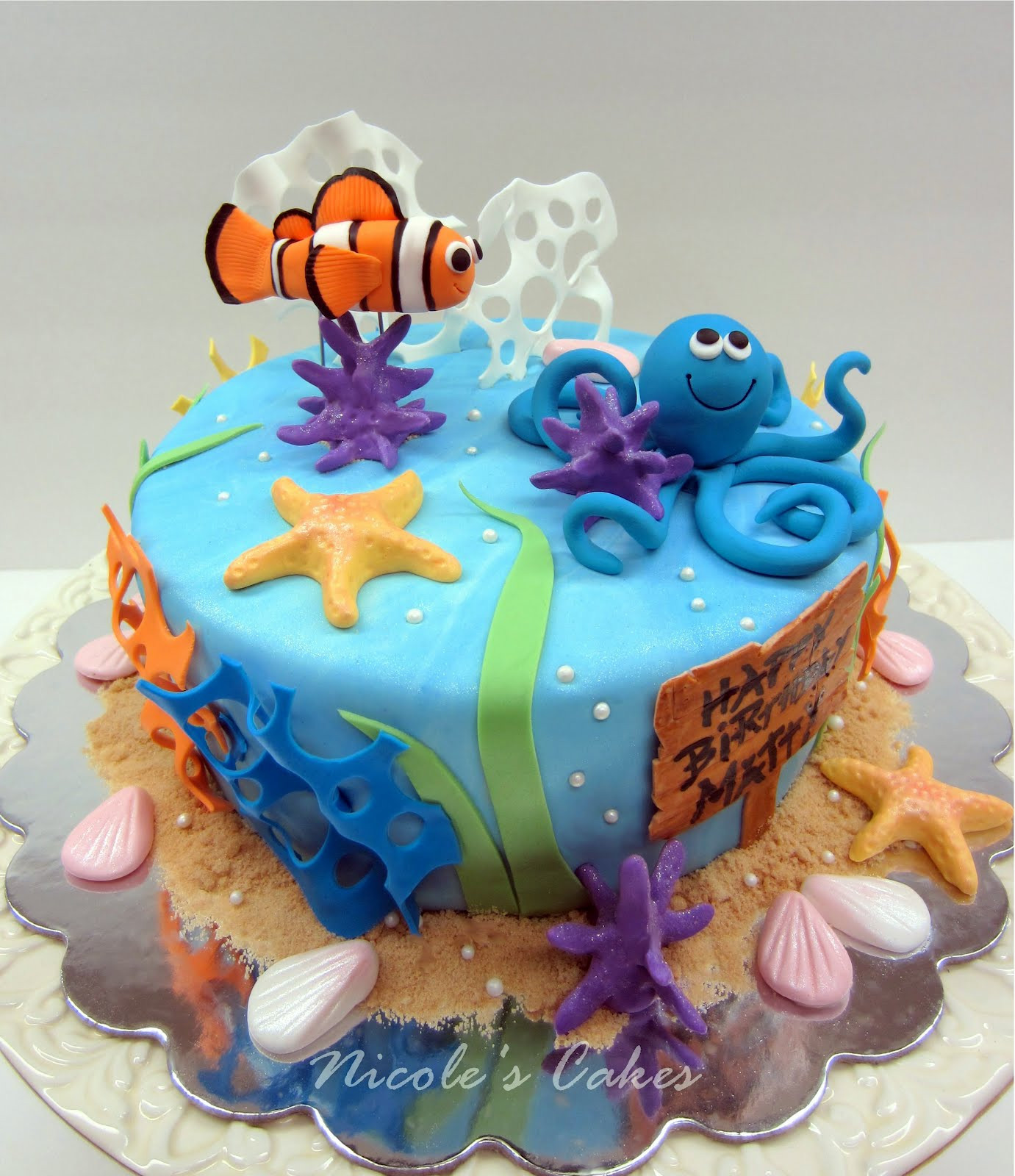 Under The Sea Birthday Cake
 Birthday Cakes Under The Sea Birthday Cake