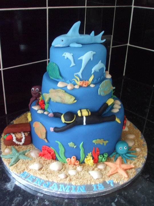 Under The Sea Birthday Cake
 Under the sea