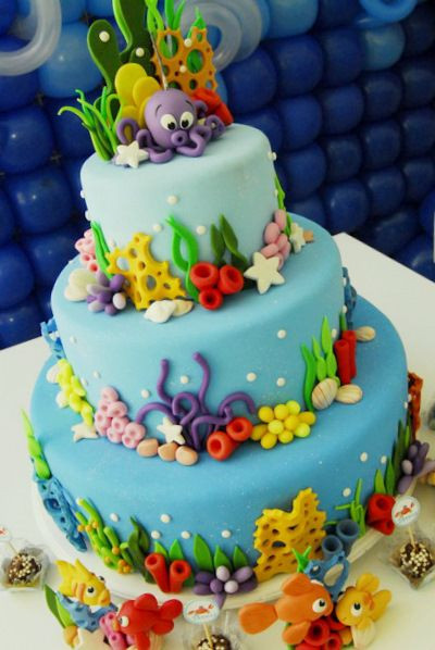 Under The Sea Birthday Cake
 Southern Blue Celebrations Under the Sea Finding Nemo