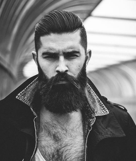 Undercut Hairstyle With Beard
 Cool Side Swept Undercut Hairstyle with Beard Undercut