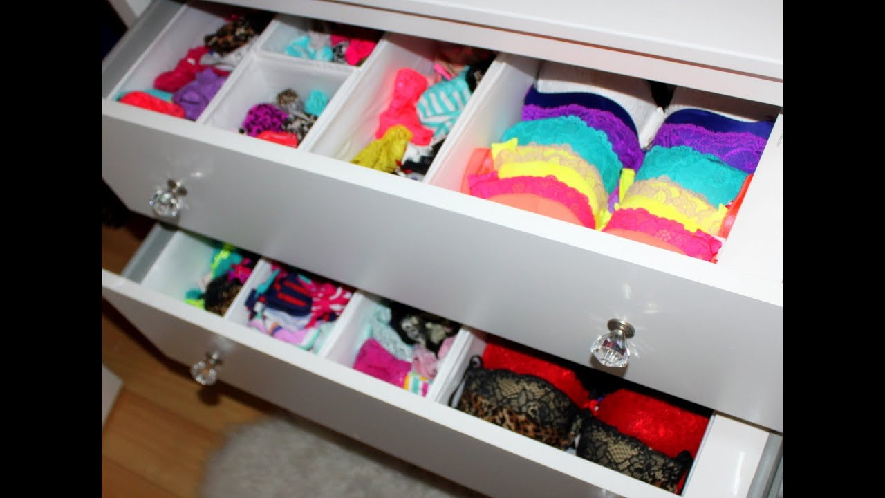 Underwear Organizer DIY
 Bras & Panties Storage Tips