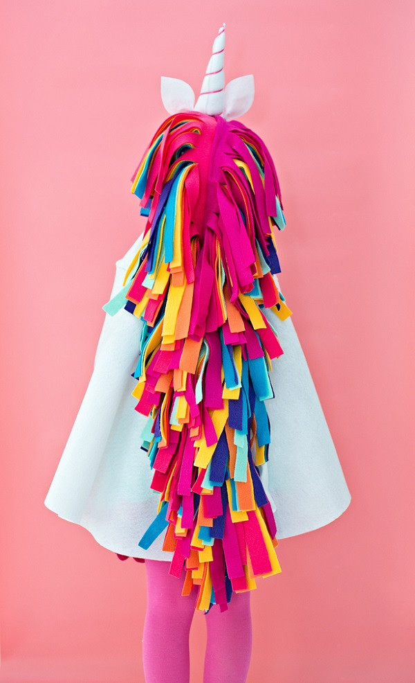 Unicorn DIY Costume
 Tutorial No sew rainbow unicorn costume – Sewing