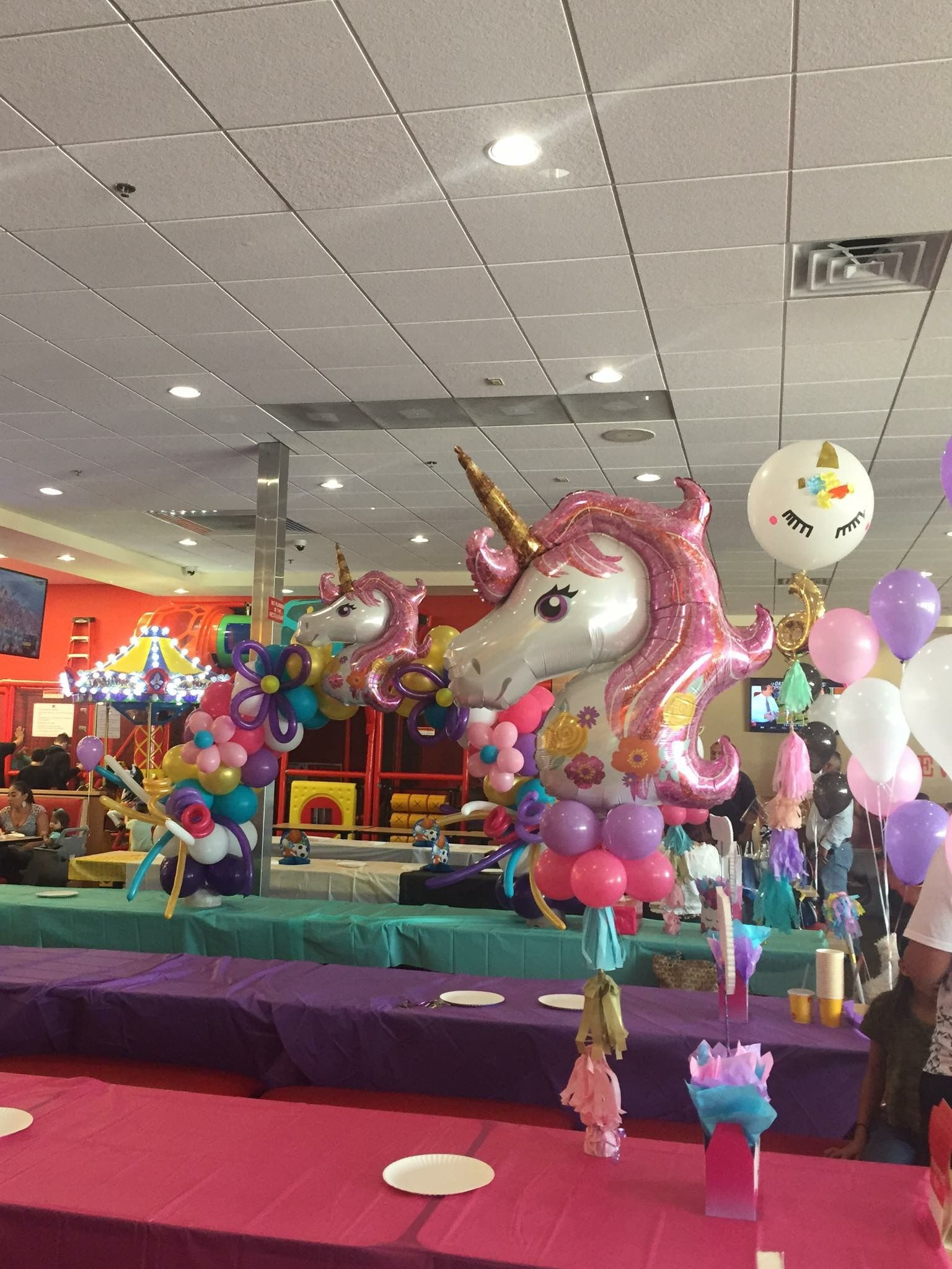 Unicorn Party Centerpiece Ideas
 Unicorn centerpieces Unicorn Party in 2019