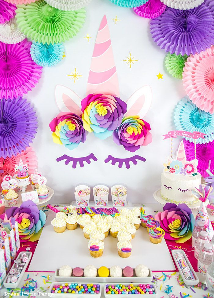 Unicorn Party Centerpiece Ideas
 Truly Magical Unicorn Birthday Party Decorations DIY