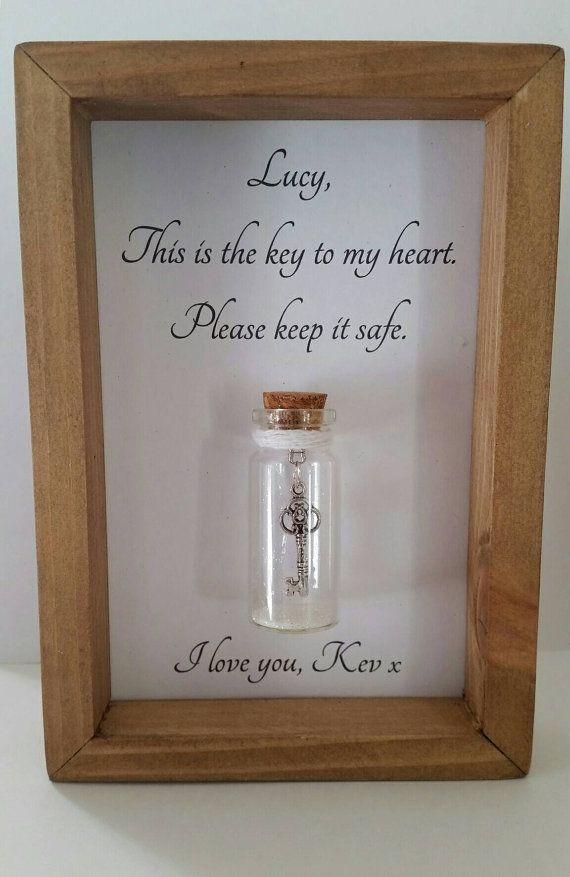 Unique Christmas Gift Ideas For Girlfriend
 Custom girlfriend t The key to my heart Romantic