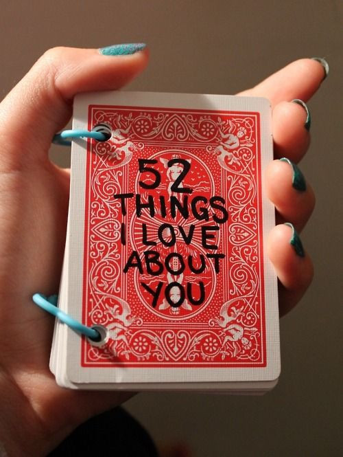 Unique Christmas Gift Ideas For Girlfriend
 Cute t idea for someone you love deck of cards 52