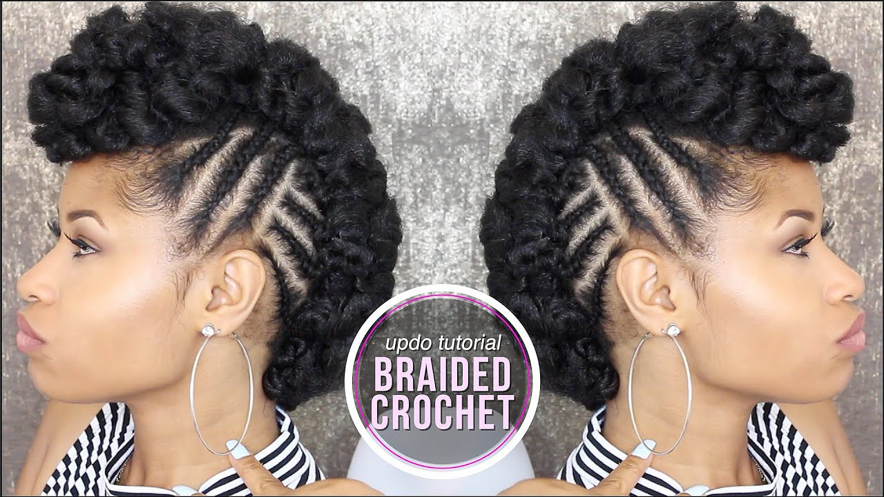 Updo Crochet Hairstyles
 How To SIDE BRAIDED CROCHET UPDO
