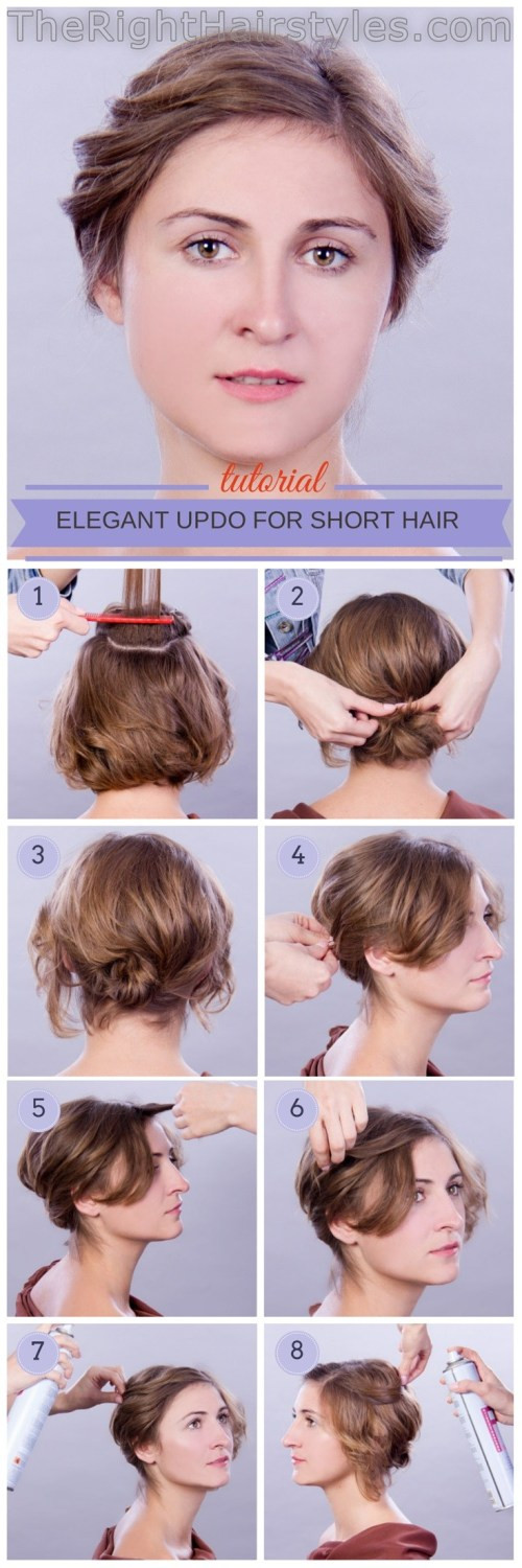 Updo Hairstyles Tutorial
 How To Elegant Updo For Short Fine Hair