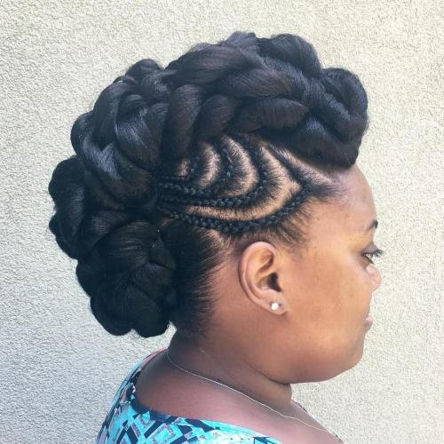 Updo Mohawk Hairstyles
 50 Cute Updos for Natural Hair