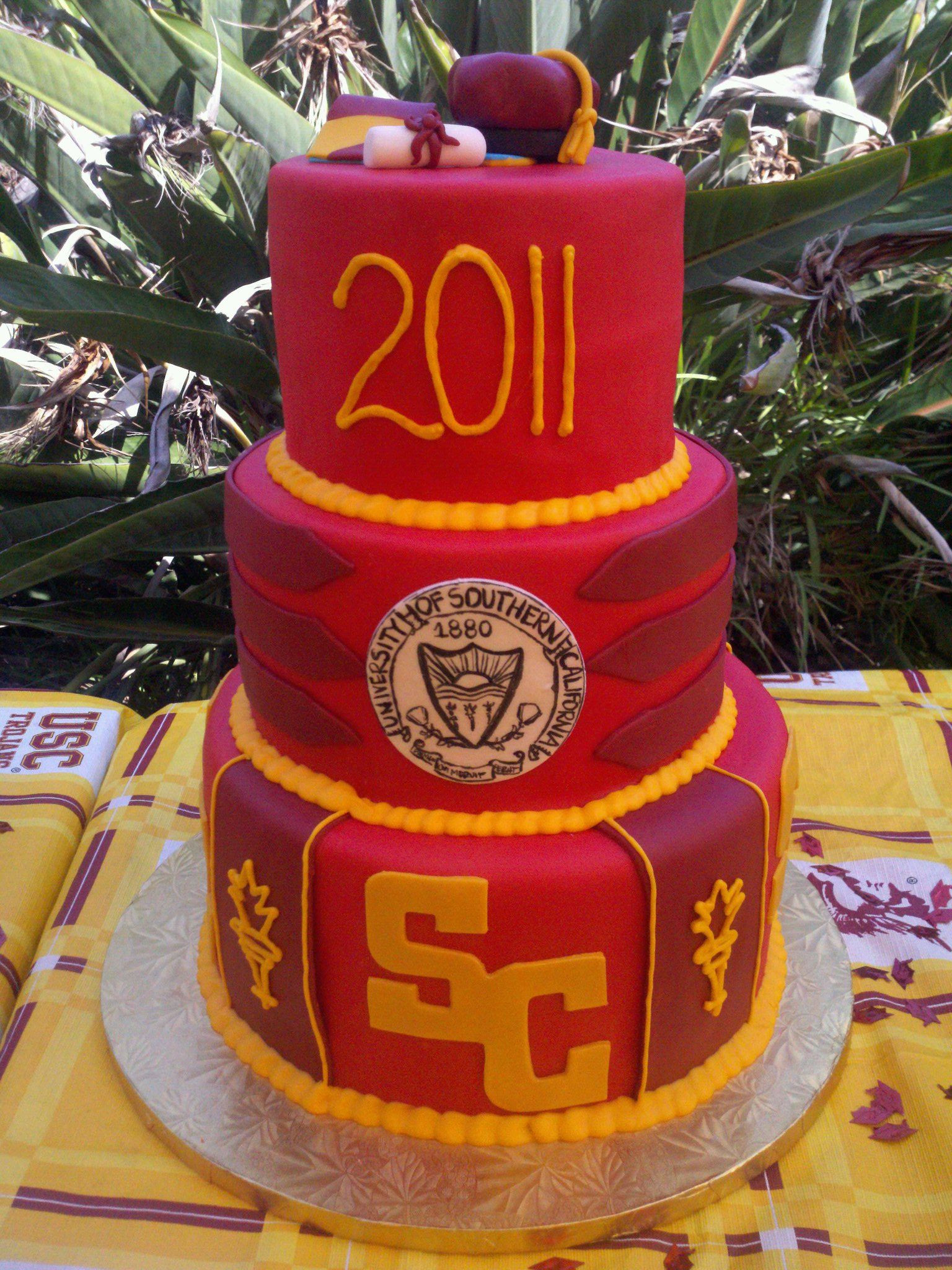 Usc Graduation Party Ideas
 A USC Trojans graduation cake for one Dr Eric Medrano
