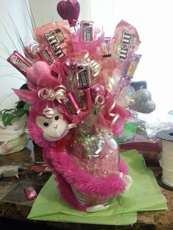 Valentine Candy Gift Ideas
 Valentines day candy bouquet by SuperbTreatsandGifts on