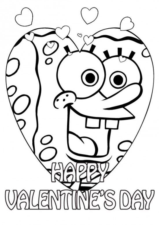 Valentine Coloring Pages For Boys
 36 best Coloring Pages Spongebob images on Pinterest