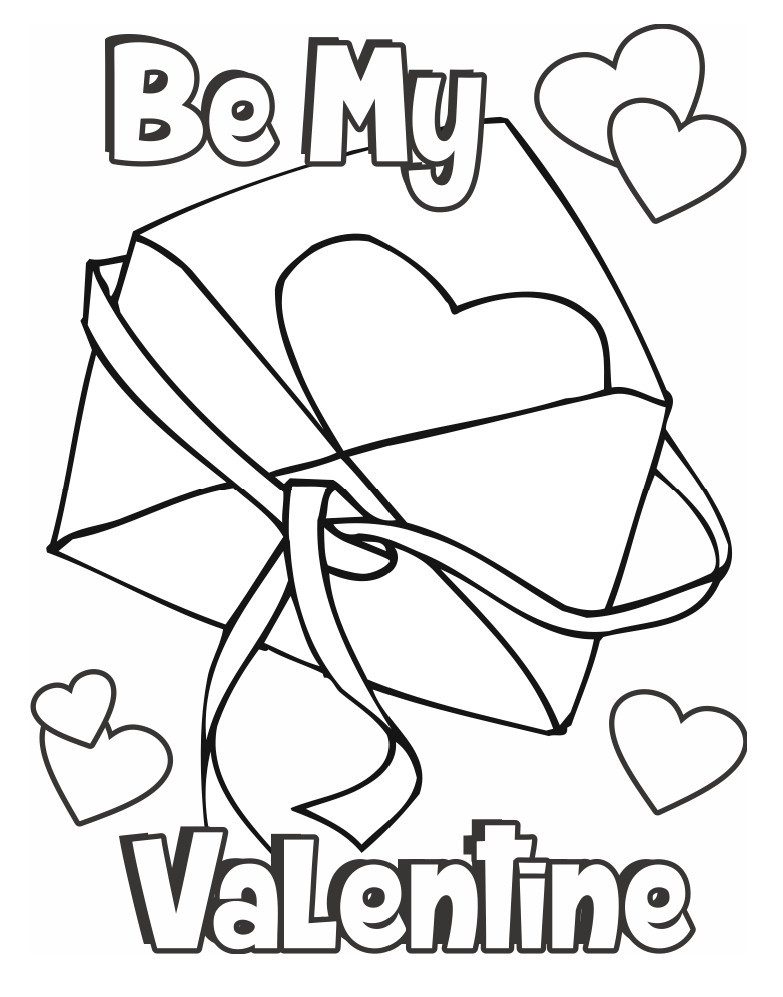 Valentine Coloring Pages For Toddlers
 Valentine Coloring Page Card