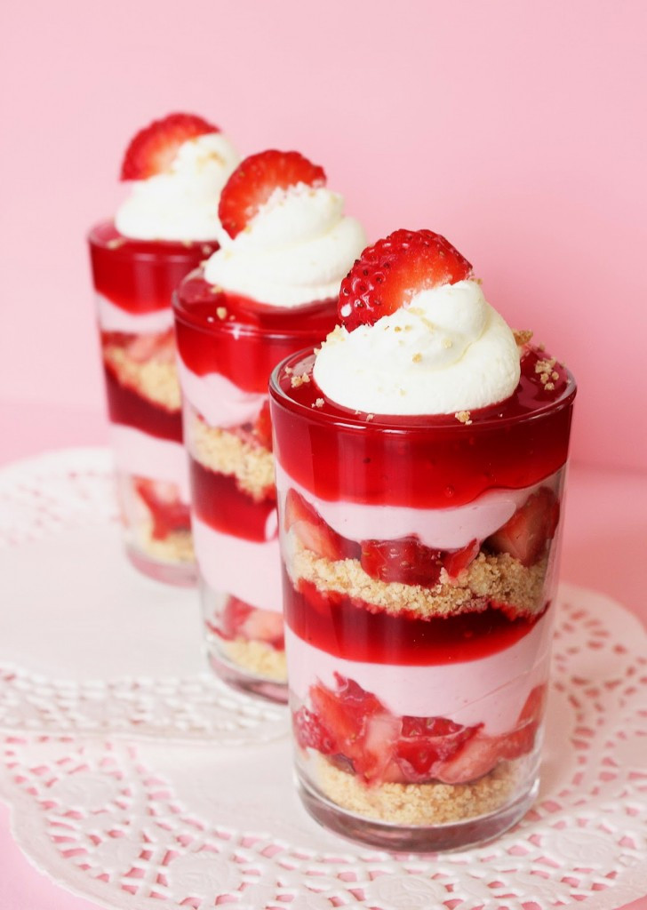 Valentine Day Dessert Ideas
 Strawberry Layered Treat – Best Cheap & Healthy Valentine